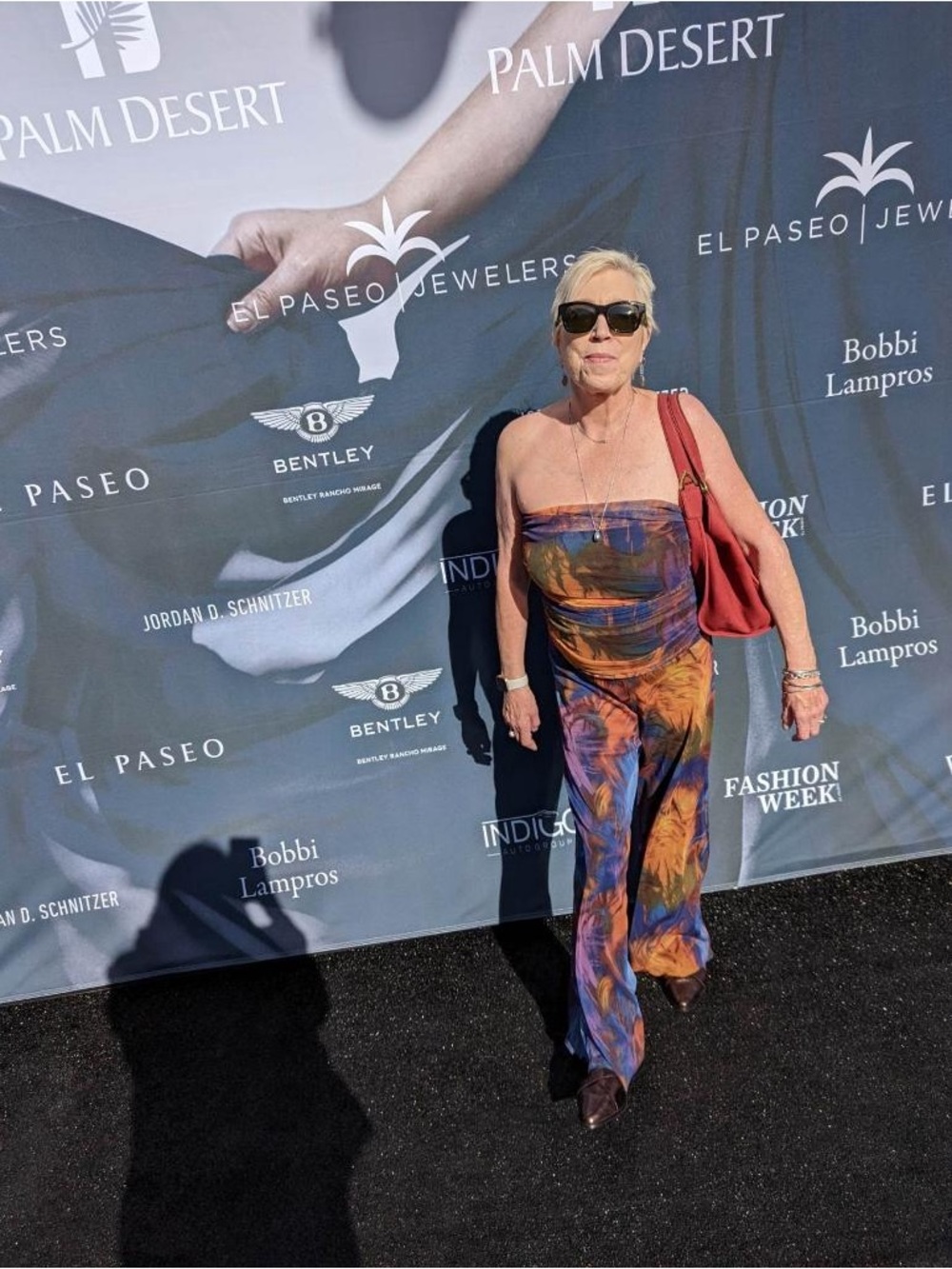 Beautiful sheer multi colored jumpsuit - Picture 2 of 6
